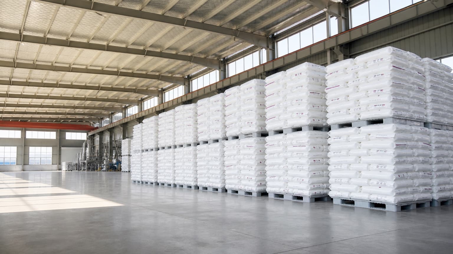 Warehouse at Lanzhi Pipes factory